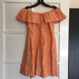 REFORMATION Botanica Dress size 2 peach/pink